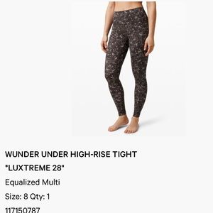 Lululemon Wunder Under High Rise Leggings